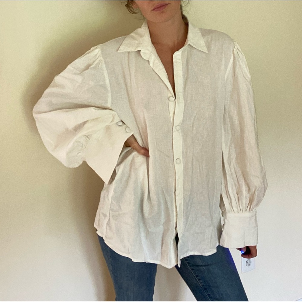 girl and the sea oversized button down